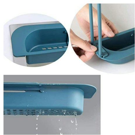 Thể Điều Chỉnh  Kệ Để Đồ Rửa Chén, Giá Để Đồ Rửa Bát Đa Năng Có Móc Treo Khăn Tiện Dụng