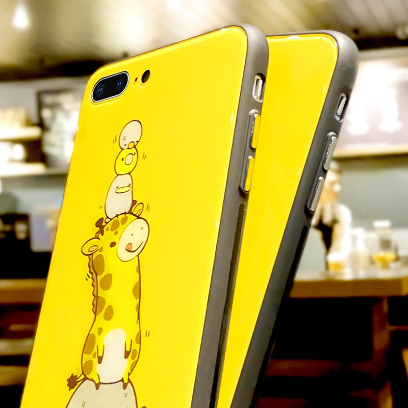 [ IPHONE ] Ốp Lưng Kính Cường Lực Giraffe - A061 | BigBuy360 - bigbuy360.vn