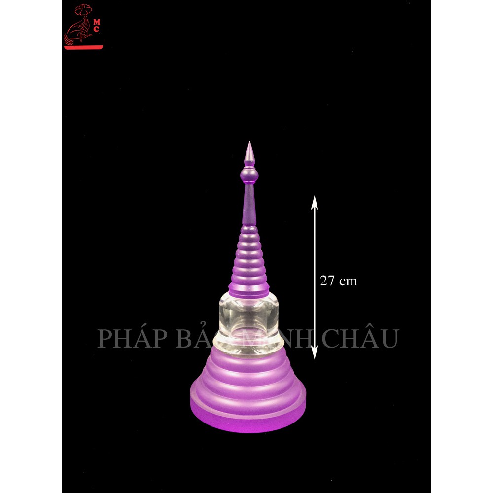 [PBMC]Tháp xá lợi nhựa màu A3 (7 màu) (Giao màu ngẫu nhiên)