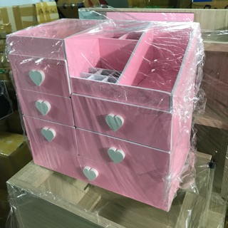 Kệ Mỹ Phẩm 6 Ngăn trái tim, Khay đựng son, kệ đựng trang điểm