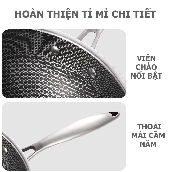 [HOT] Chảo Siêu Chống Dính Vân Tổ Ong