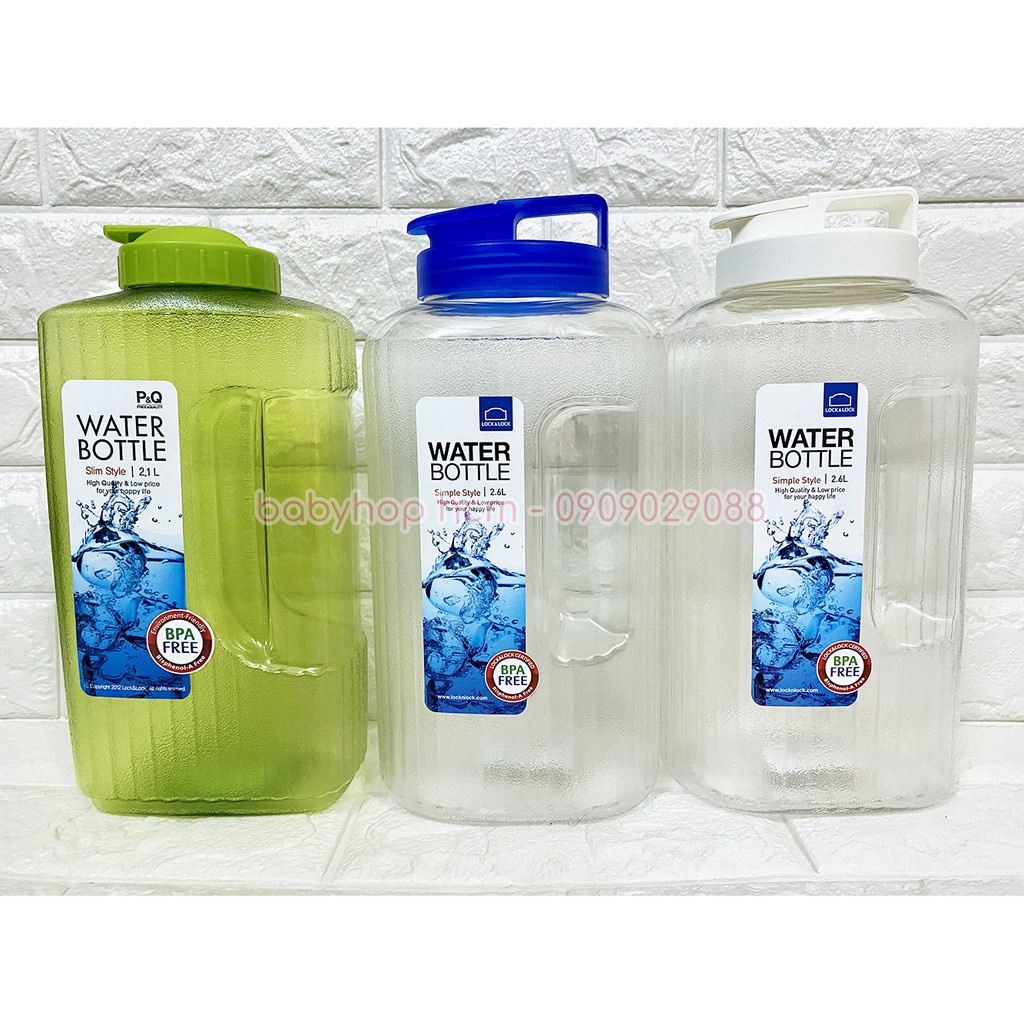 Bình đựng nước Lock&Lock Water Bottle HAP739 2.6L BPA Free - TRUCANHSG