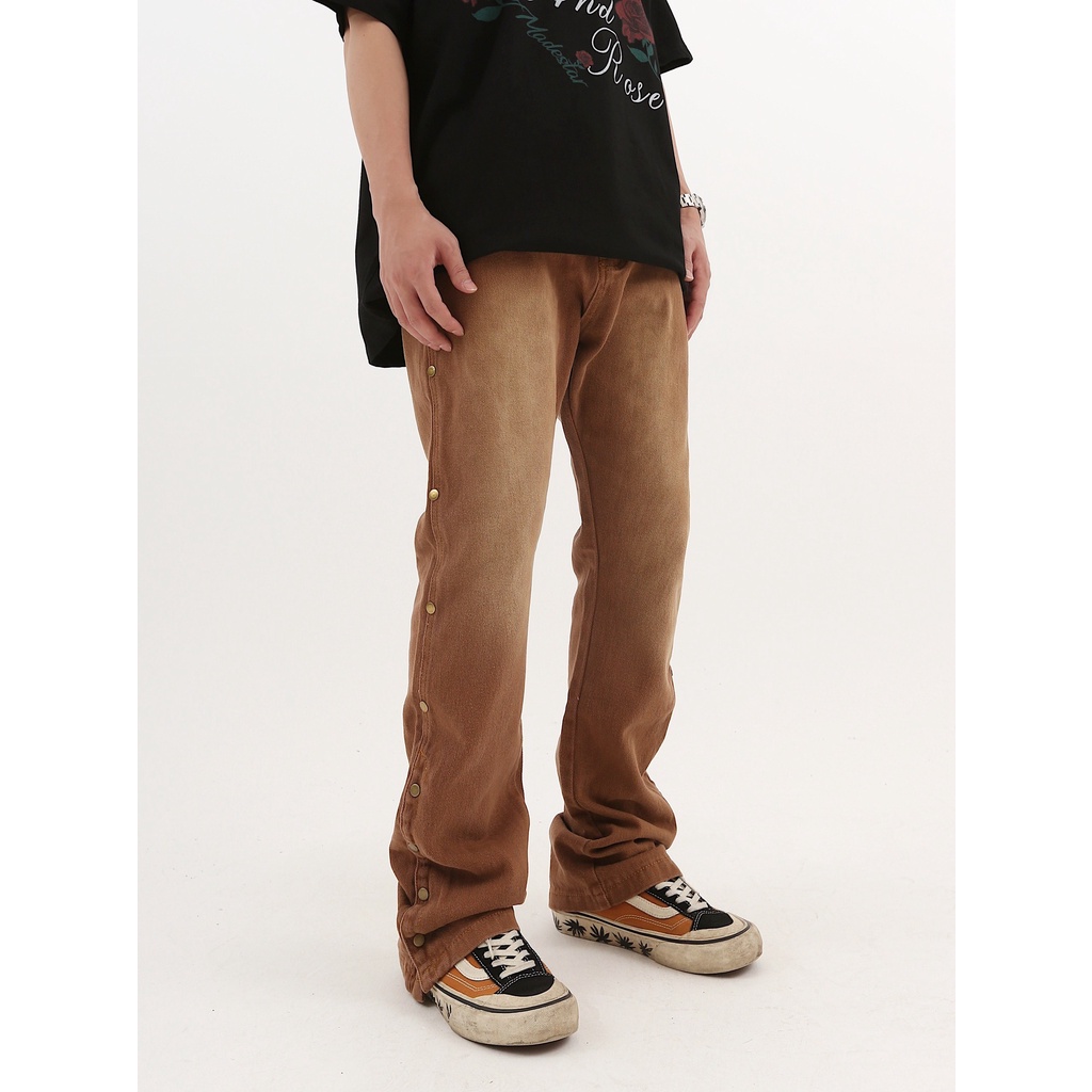 ⚡️[CHỈ 1 NGÀY] - Quần jeans snap ống suông Pulvis 01, quần jeans nam ống suông, quần baggy