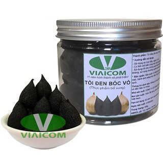 LỌ TỎI ĐEN CÔ ĐƠN BÓC VỎ VIAICOM 200g LOẠI 1