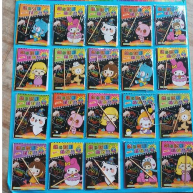 Bảng cào tăm ( vỉ 20 cái)