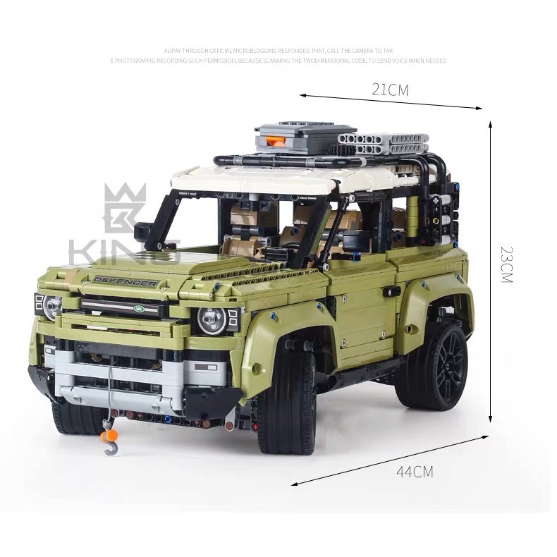 Đồ chơi Lắp ráp Mô hình Technic King 93018 ( Lego 42110 ) Xếp hình siêu xe Land Rover Defender Xếp hình cho bé trai