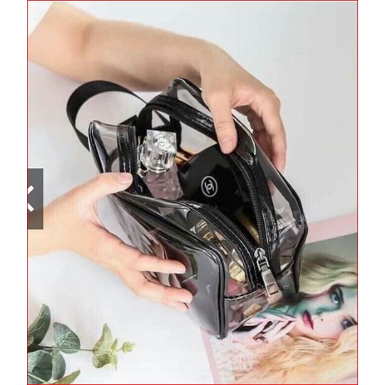 Set 3 túi nhựa trong đựng đồ đa năng loại dày ( có ảnh chụp thật )
