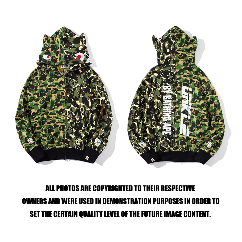 Bape Áo Khoác Hoodie Họa Tiết Rằn Ri Thời Trang Cho Nam Nữ Size M-3Xl