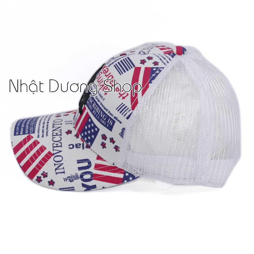 Nón kết lưới LA - Chất liệu Kaki kết hợp với lưới tạo nên sự độc đáo và thoáng mát cho người đội