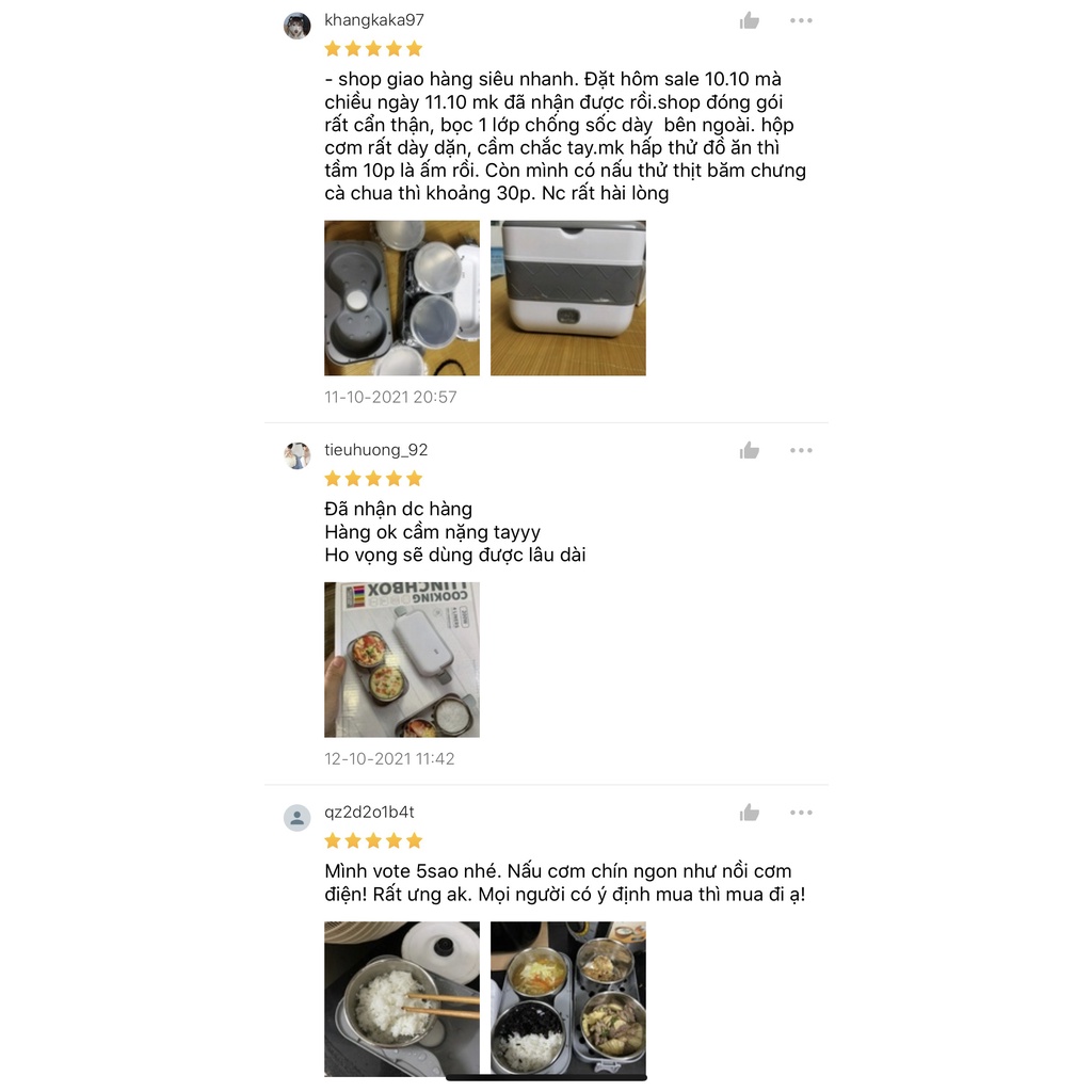 Hộp cơm cắm điện Doron Hộp cơm giữ nhiệt 2 tầng 4 ngăn dung tích 2l đựng đồ đi học, đi làm văn phòng