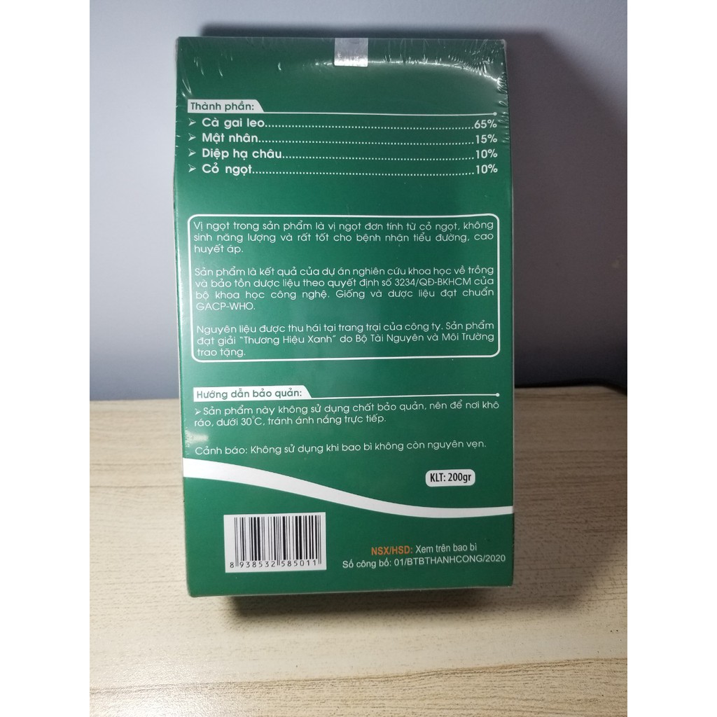 Trà cà gai leo Gia Bảo 200gr/40 túi lọc. giải độc gan, xơ gan, chữa các bệnh về gan - trà cà gai leo túi lọc