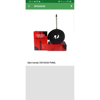 Săm kenda 700*23/25 FV 80L chuyên dụng cho xe đạp thể thao các loại