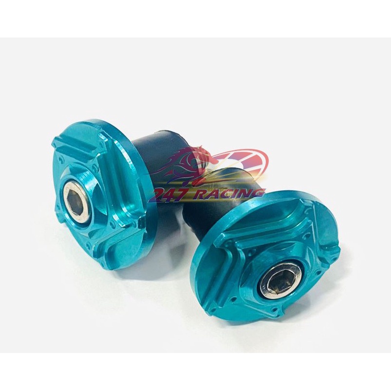 Gù tay lái Titan Xanh Lục GR5 gắn tay lái xe máy Sirius,Exciter,Wave,Dream...nhôm CNC lên màu