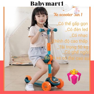 Xe Scooter 2 in 1cho bé,xe trượt trẻ em có ghế ngồi cao cấp (HÀNG LOẠI 1)