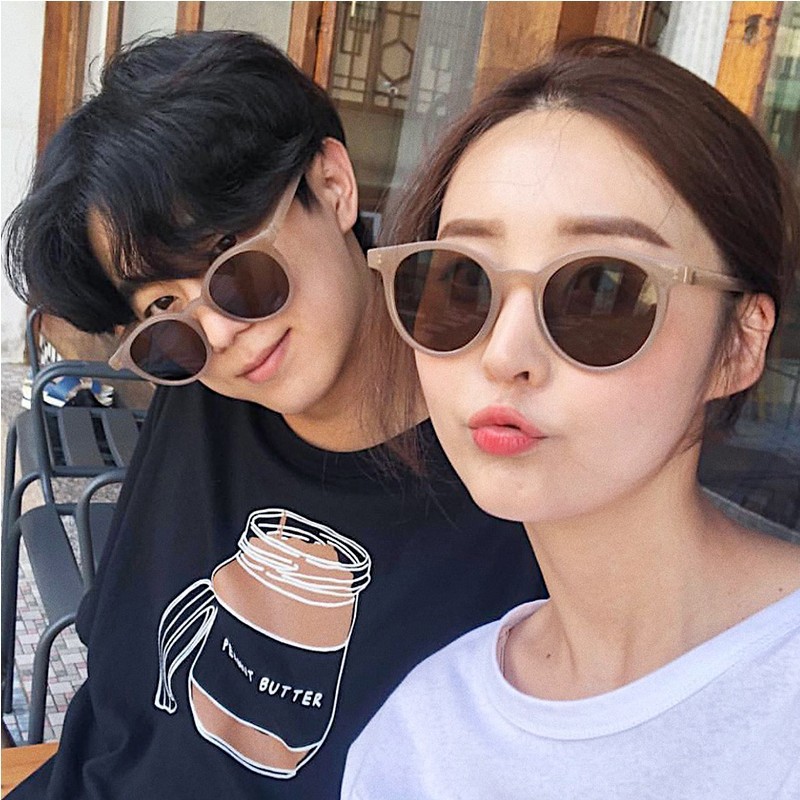 Mắt kính râm mát nữ nam chống tia UV phong cách Ulzzang đi chơi đi biển chụp kính selfie đẹp Hottrend 001