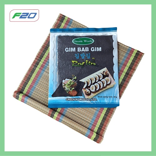 Rong Biển Cuộn Cơm/Cuộn Sushi Gim Bab Gim 10 lá - Rong Biển Gim Bab Gim