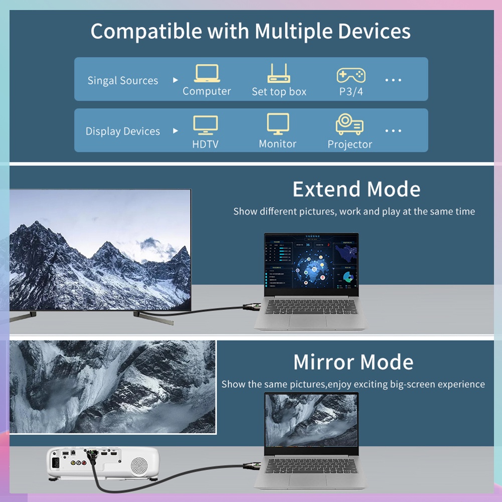 Dây cáp âm thanh video BABICOOL 8K HDMI 2.1 48Gbps HD 3D | BigBuy360 - bigbuy360.vn