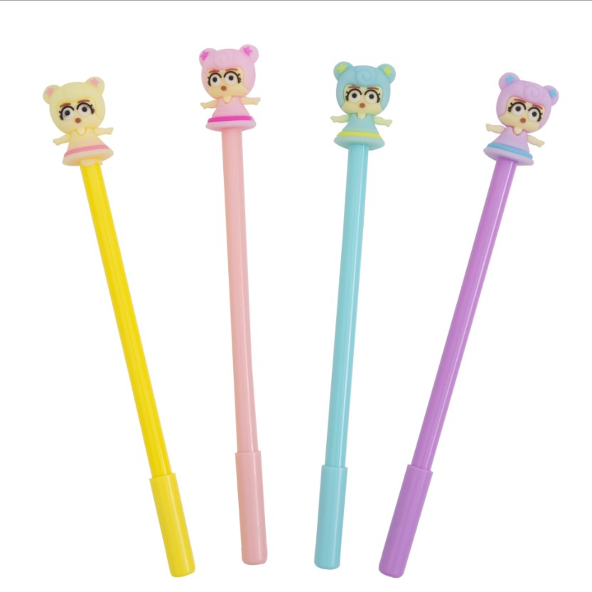 sỉ bút bi công chúa gấu đáng yêu cho bé, mực đậm rõ nét