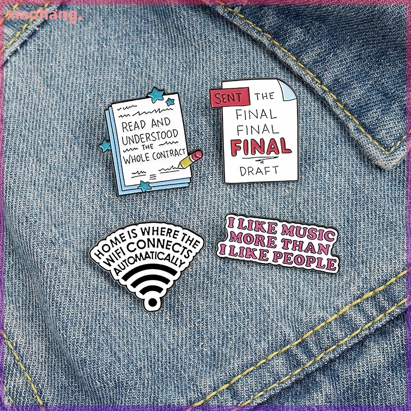 Ghim cài áo hình chữ To Do List vui nhộn có 4 kiểu dáng độc đáo