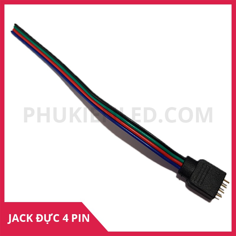 Dây nối led RGB, 1 đầu 4P, dài 15cm đầu đực | BigBuy360 - bigbuy360.vn
