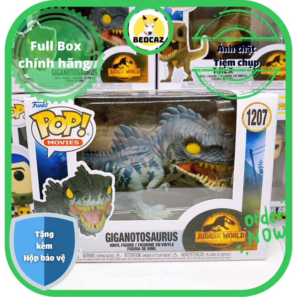 Funko Pop Godzilla Kong Khủng Long Chính Hãng Dominion Giganotosaurus Jurassic World Tổng hợp mẫu tiệm Beocaz