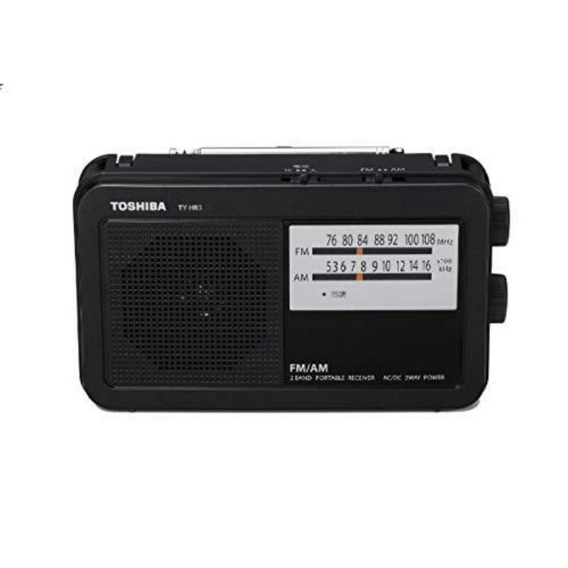Đài Radio Toshiba TY-HR3 phân phối nội địa Nhật (điện 100V, kèm đổi nguồn)