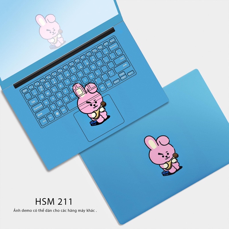 Skin Dán Laptop CHỦ ĐỀ BTS/ BT21 (P3) - Miếng Dán Laptop Cắt Sẵn Theo Từng Model Máy