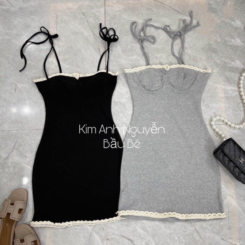 Đầm cột viền ren siêu hot -dưới 52kg-Carotshop | BigBuy360 - bigbuy360.vn