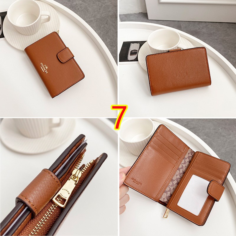 Ví nữ COACH / Ví da trung bình / Ví đính nút / Ví quà tặng F53562
