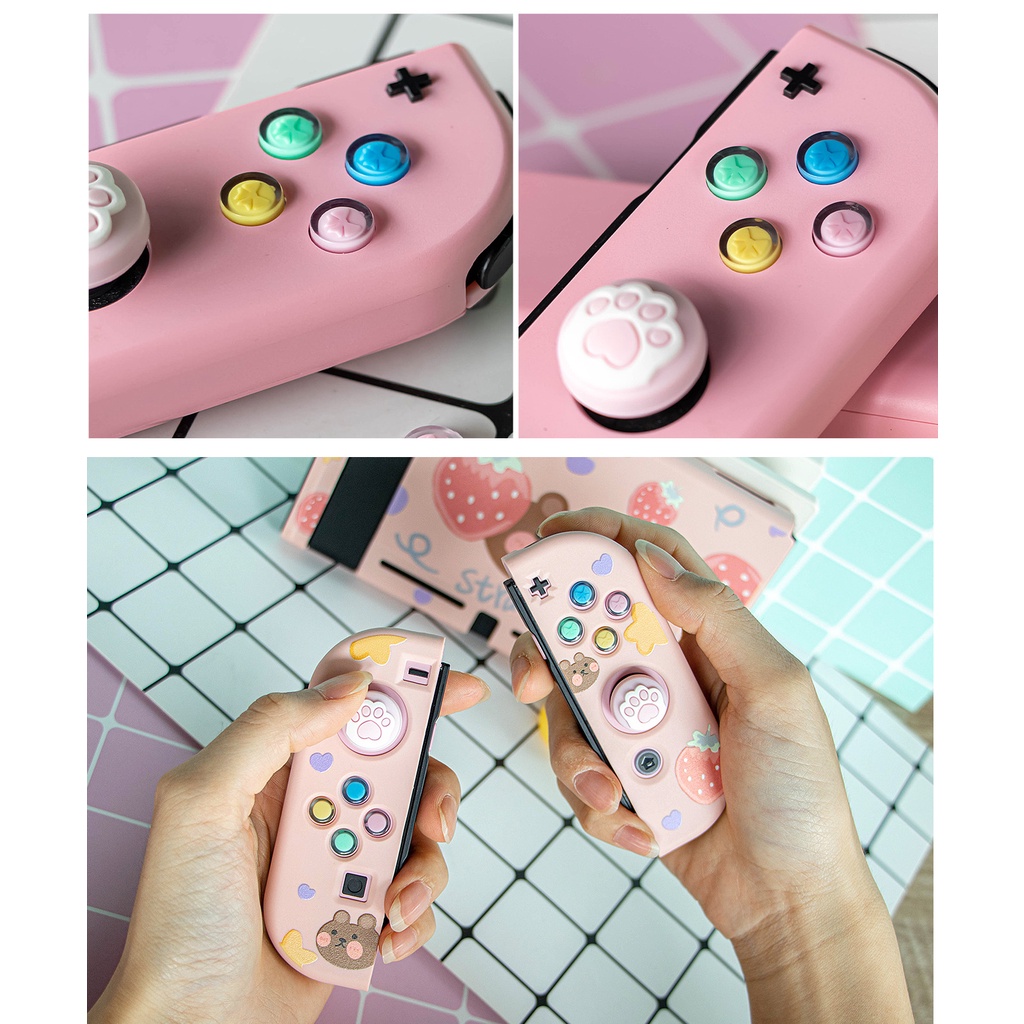 Ốp Bọc Nút Bấm Điều Khiển Chơi Game Thay Thế Chuyên Dụng Cho Nintendo Switch
