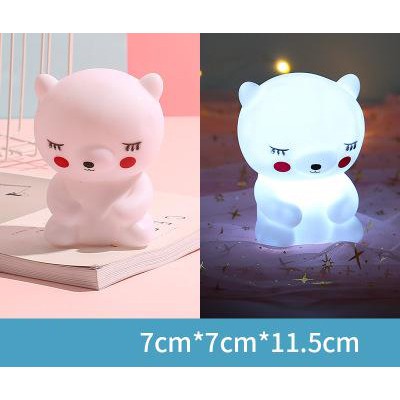 đèn ngủ gấu nhắm mắt DL4 Đèn Led Siêu Dễ Thương