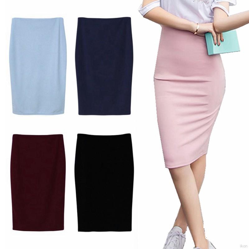 Váy thun dáng bút chì cho nữ