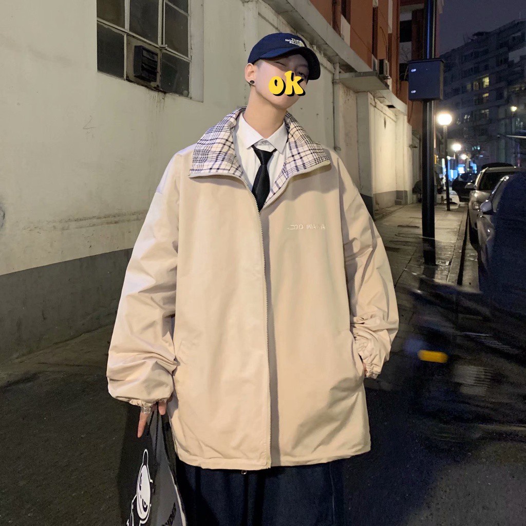 Áo Khoác Hai Mặt Phong Cách Hàn Quốc Thời Trang Cho Nam