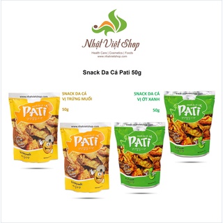 Combo 4 bịch mix 2 vị snack da cá pati 50g