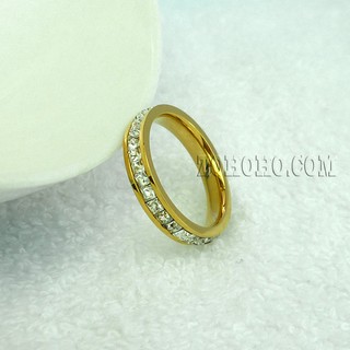 Nhẫn đính đá nguyên vòng NF652