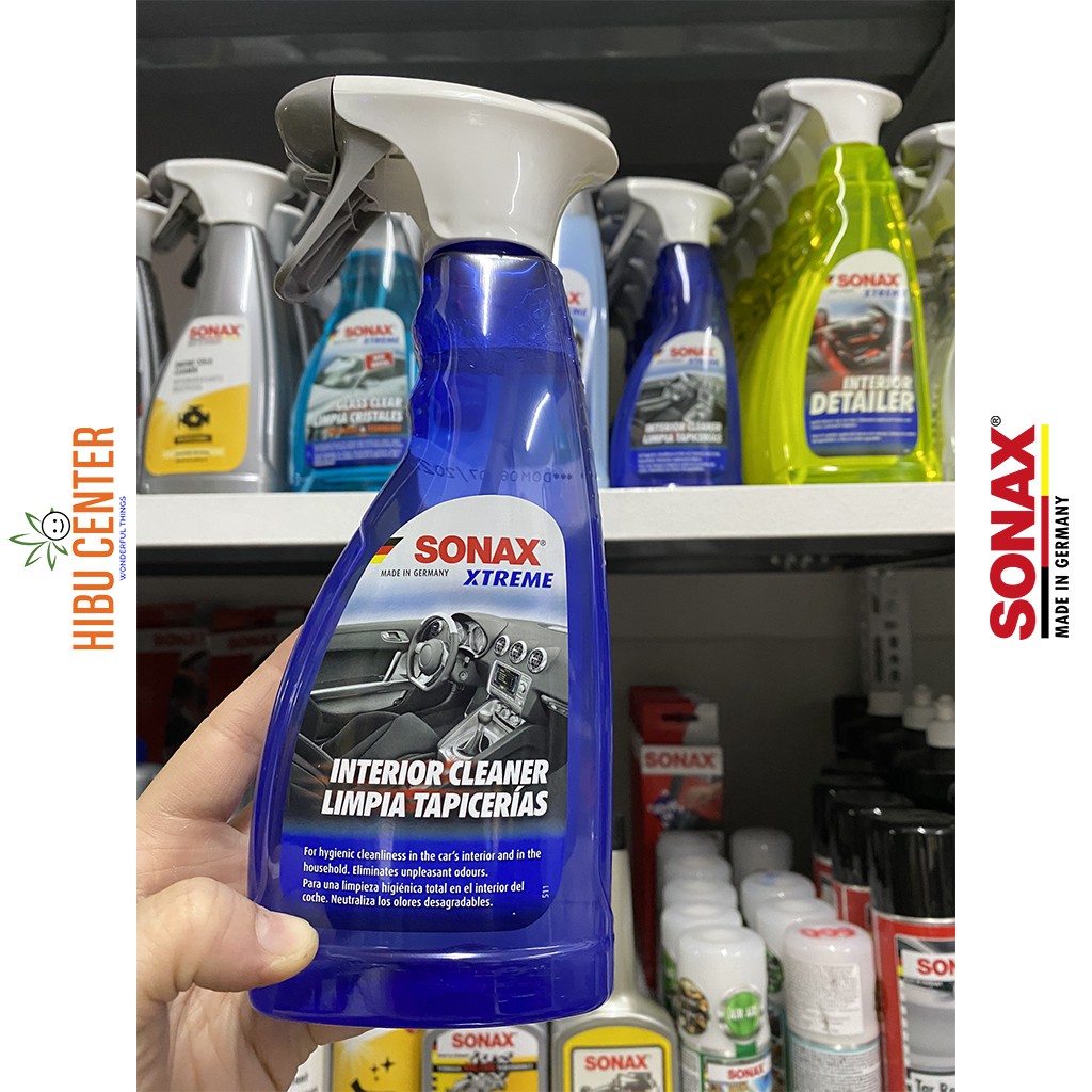 Dung Dịch Làm Sạch Khoang Nội Thất Xe Xtreme Có Khử Mùi SONAX Xtreme Interior Cleaner 221241 (500ml) Hàng Đức Chính Hãng