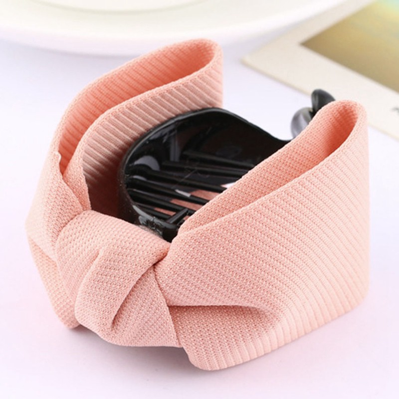 Kẹp tóc càng cua mặt nơ phong cách xinh xắn thời trang