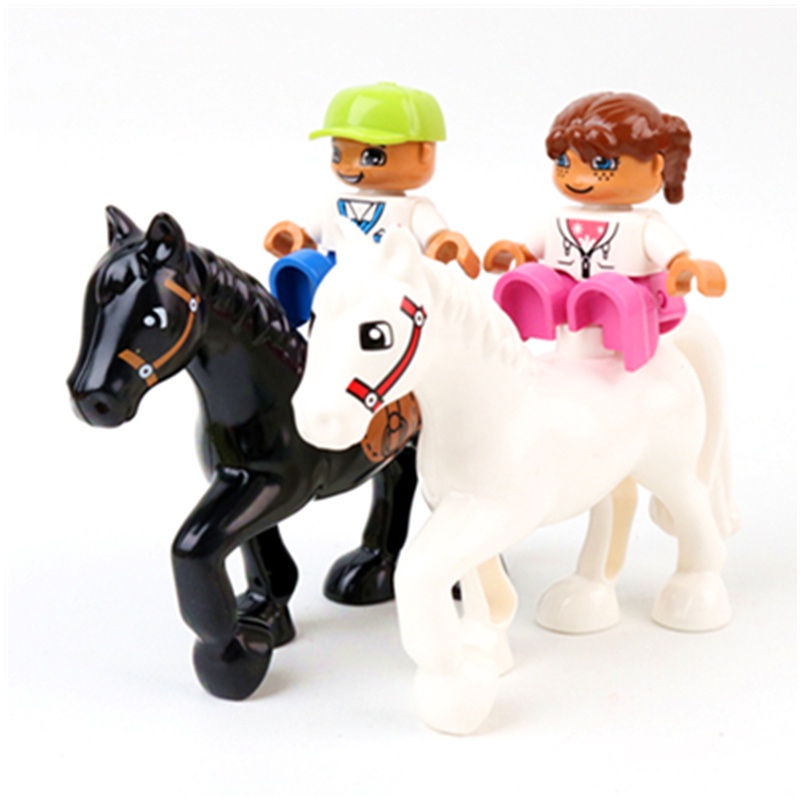 Bộ Đồ Chơi Lắp Ráp Lego Hình Chú Ngựa Duplo Độc Đáo Cho Bé