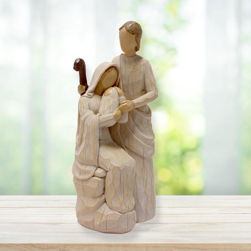Mô Hình Tượng Chúa Jesus Mary Joseph Catholic Trang Trí Nhà Cửa