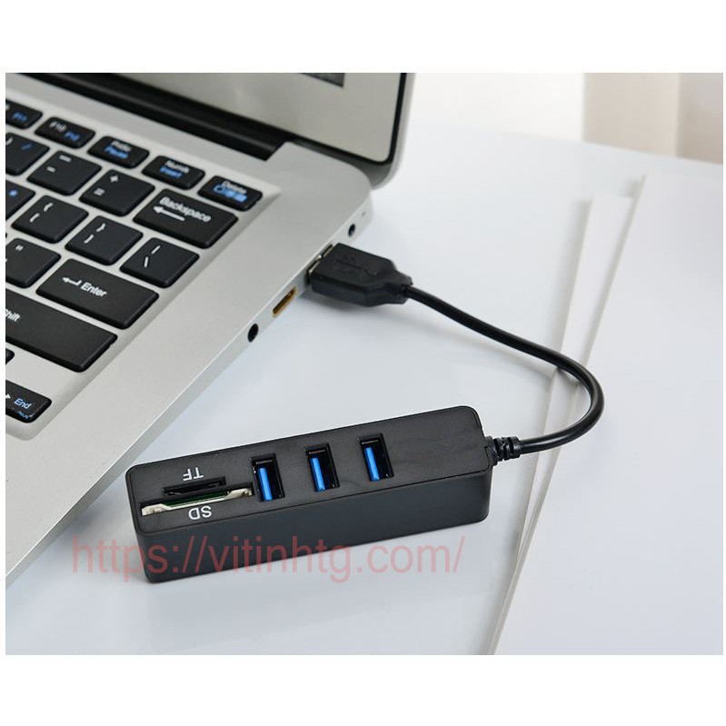 Hub USB - Bộ Chia USB có kèm đọc thẻ nhớ SD TF cực tiện lợi