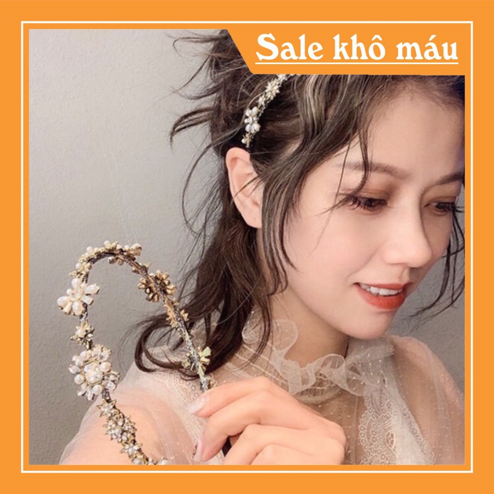 Bờm tóc đính đá hoa tuyết VIP sang chảnh Mã TT-8