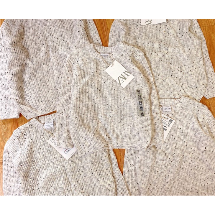 Áo len muối tiêu Zara tqxk
