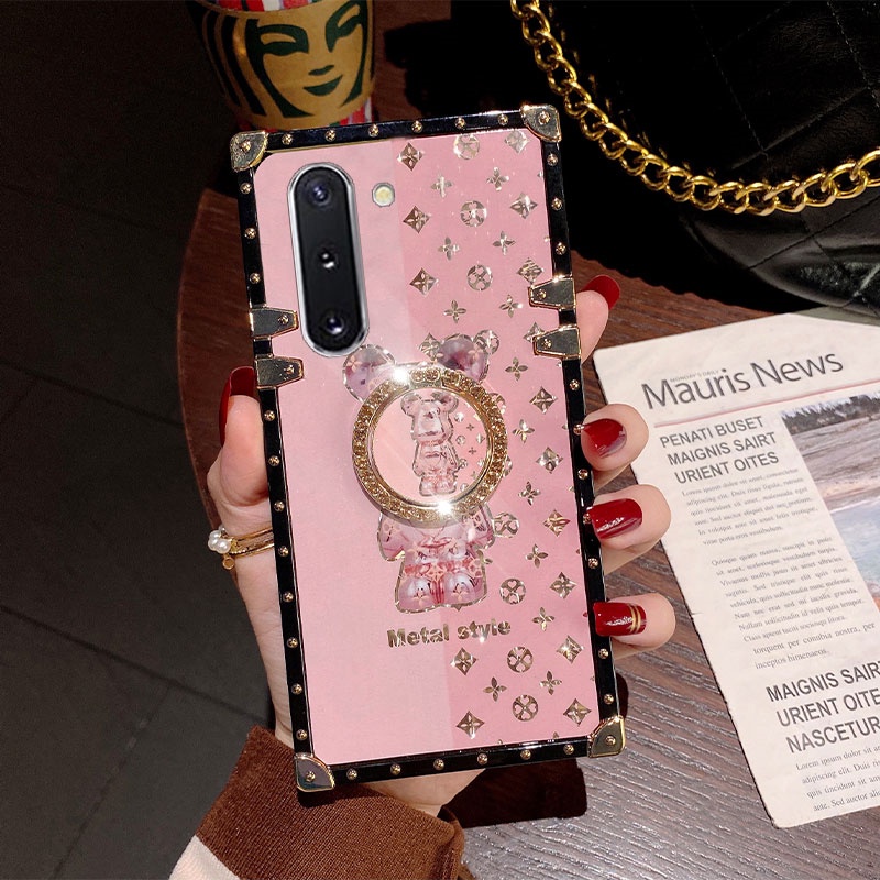 Ốp Điện Thoại Vuông In Hình Gấu Hoạt Hình Cho Xiaomi Redmi Note 12 note11 Pro note10 9S Redmi 10C 9C 10A