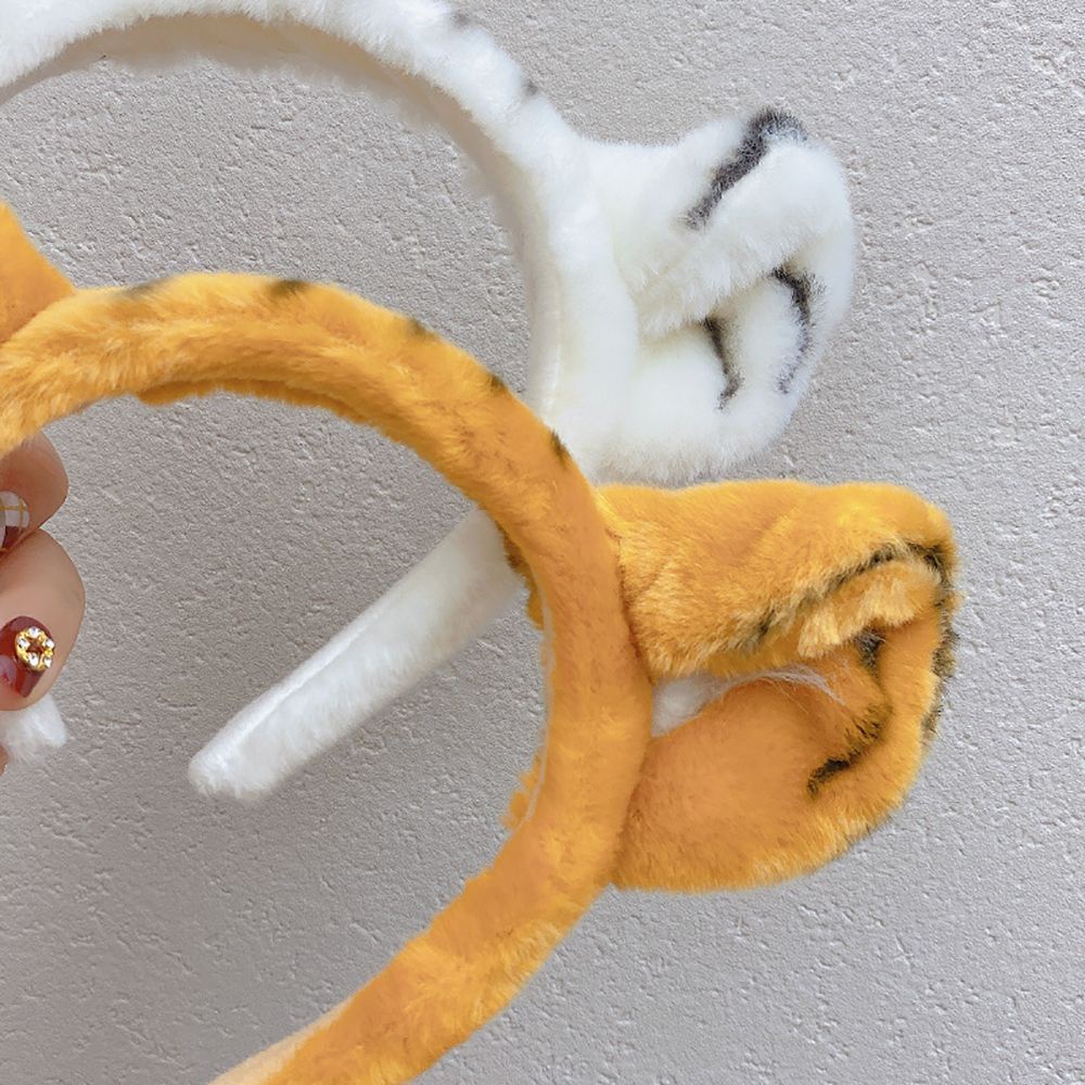 Băng Đô Cài Tóc Hình Tai Hổ Bằng Vải Bông Nhiều Màu Dễ Thương Phong Cách Hàn Quốc Cho Nữ