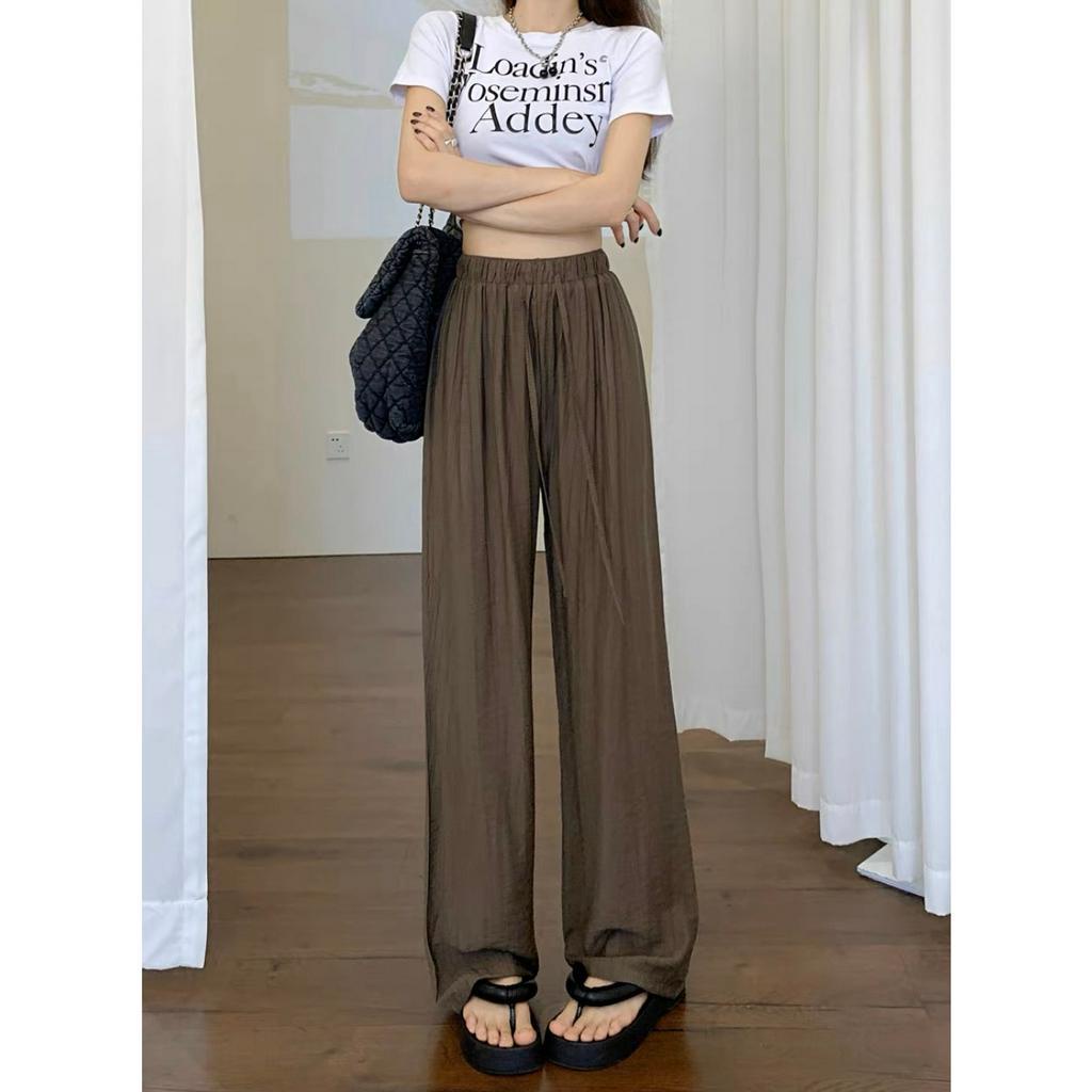 Quần Đũi ống rộng cạp cao, vải mát. cạp chun hót trend. mặc nhà.đi chơi đều đẹp