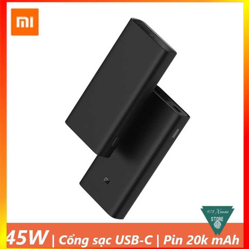 [45W] Pin Sạc dự phòng Xiaomi 3 20000 mAh - Pin dự phòng Xiaomi gen 3 20000 mAh - Mr Xiaomi
