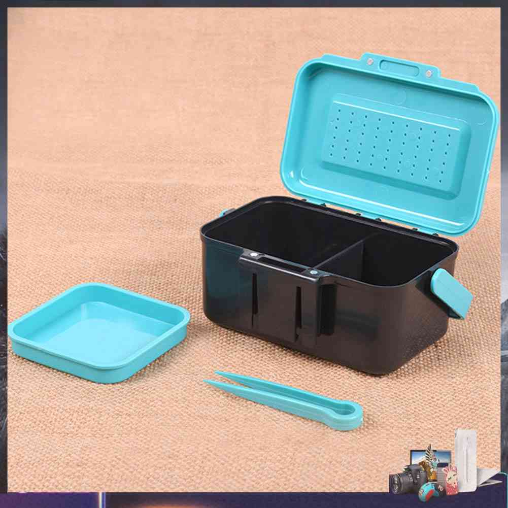 Hộp Đựng Mồi Câu Cá Bằng Nhựa ABS Thoáng Khí