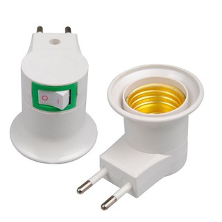 Chui đèn có công tắc phích cắm E27 - Đuôi công tắc