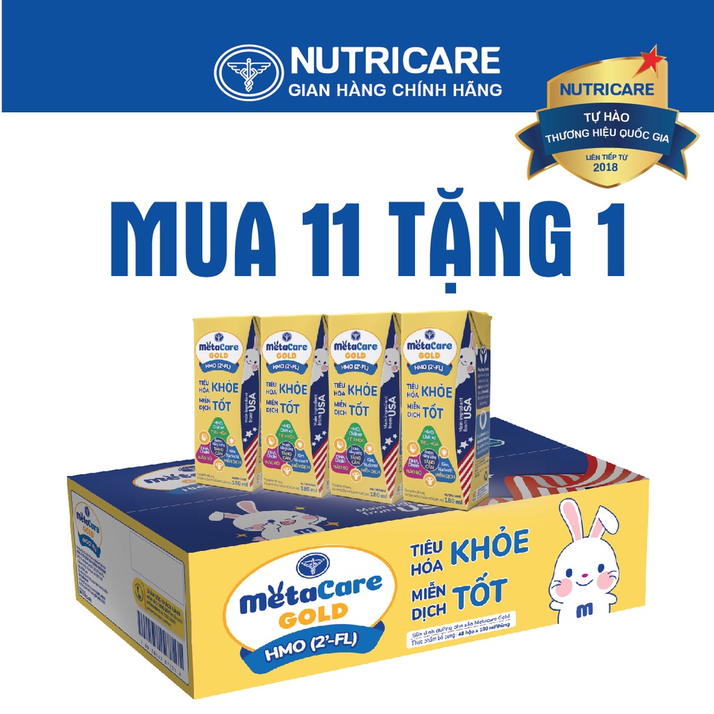 Sữa nước Nutricare Metacare GOLD phát triển não bộ