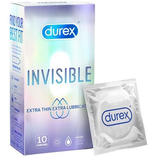 Bao cao su siêu mỏng Durex Invisible hộp 10 cái